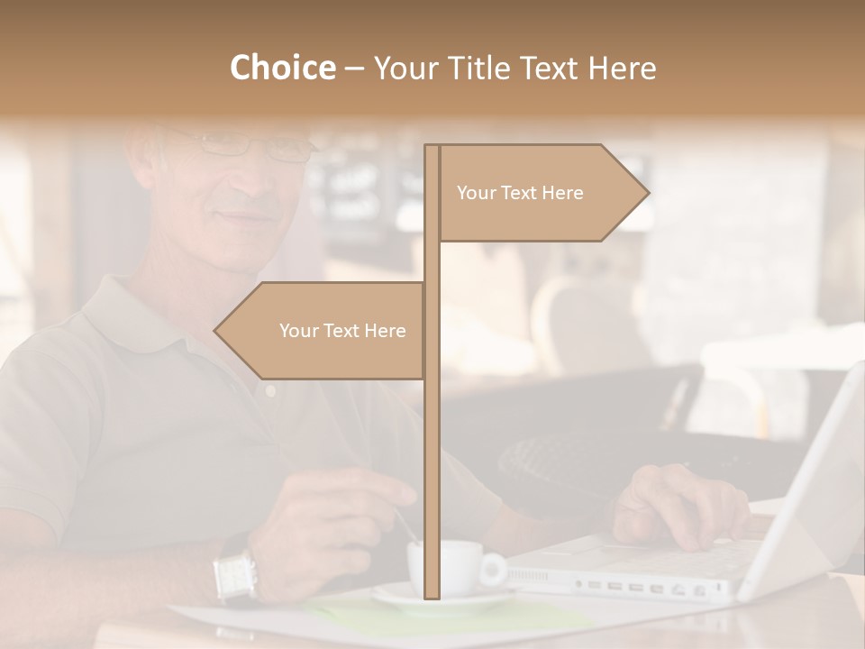 Executive Desk Mug PowerPoint Template