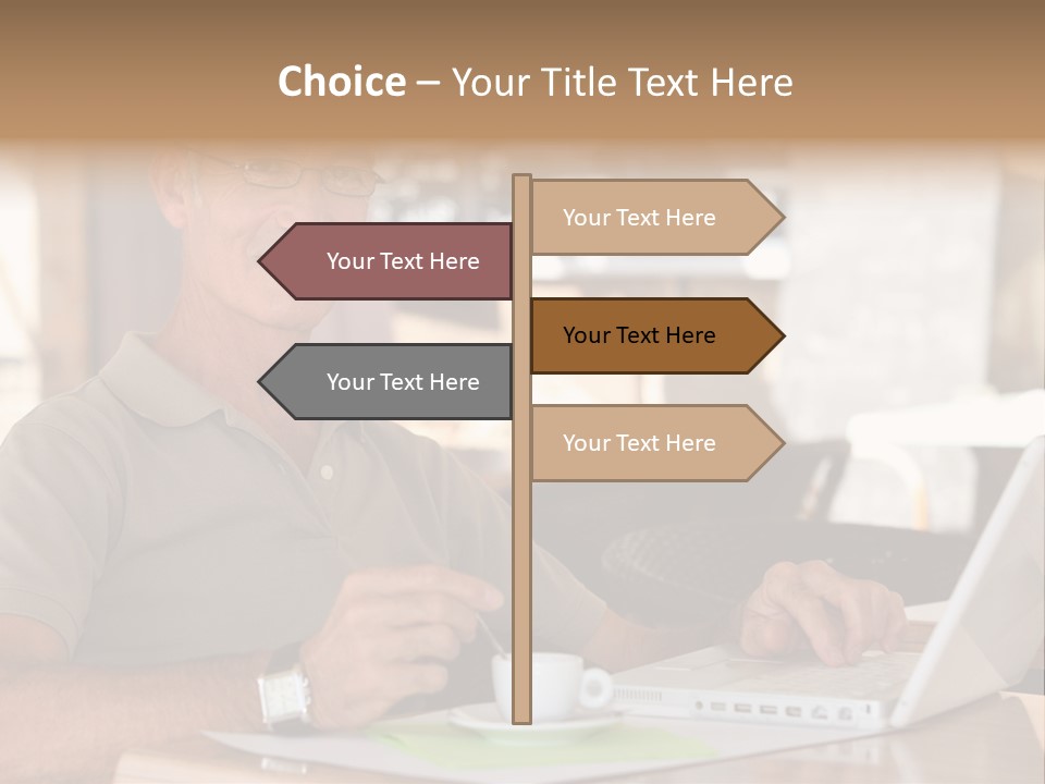Executive Desk Mug PowerPoint Template