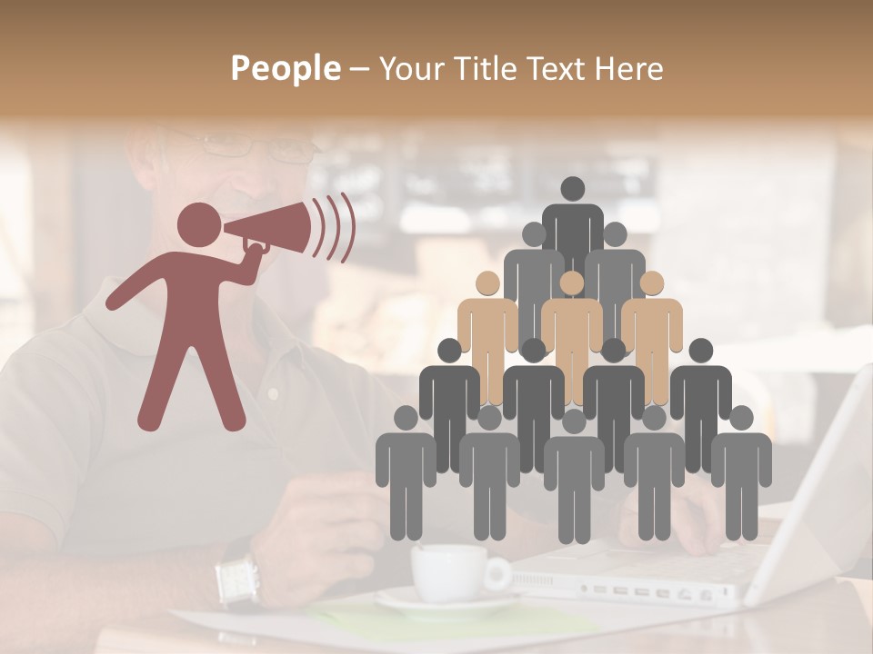 Executive Desk Mug PowerPoint Template