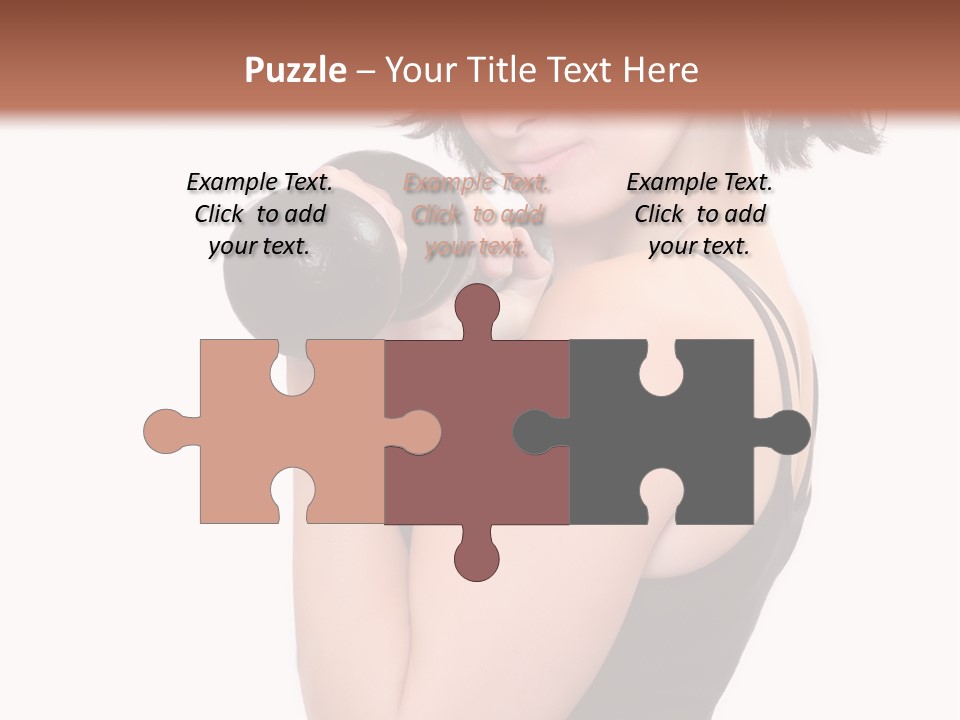 Diet Dumbell Slimming PowerPoint Template