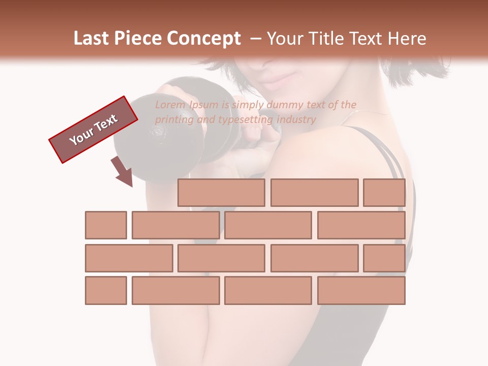 Diet Dumbell Slimming PowerPoint Template