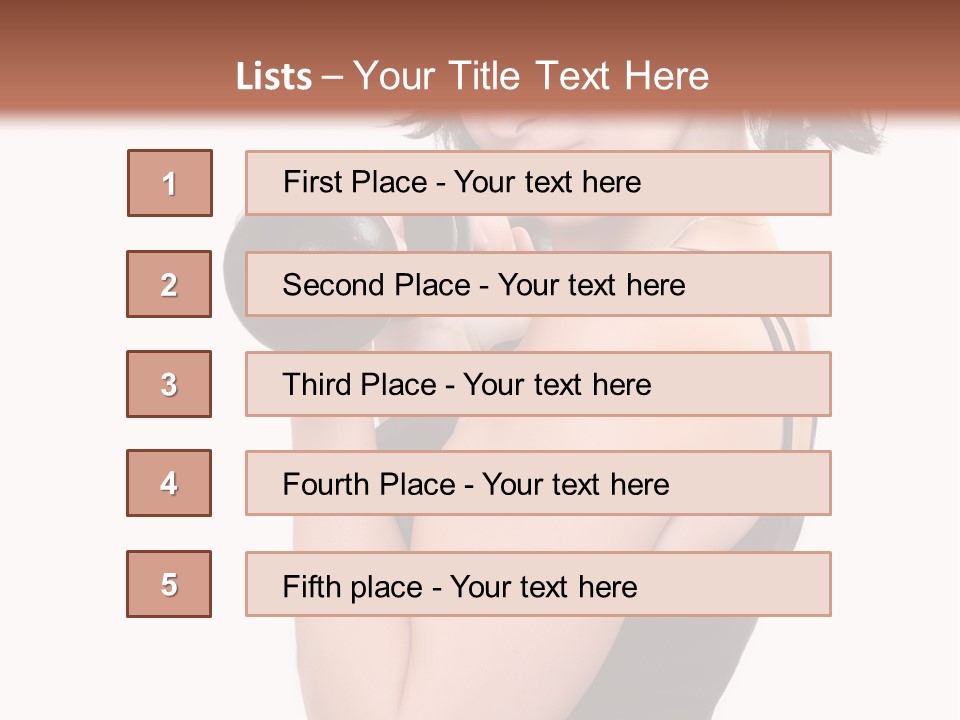 Diet Dumbell Slimming PowerPoint Template