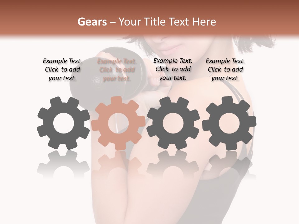 Diet Dumbell Slimming PowerPoint Template