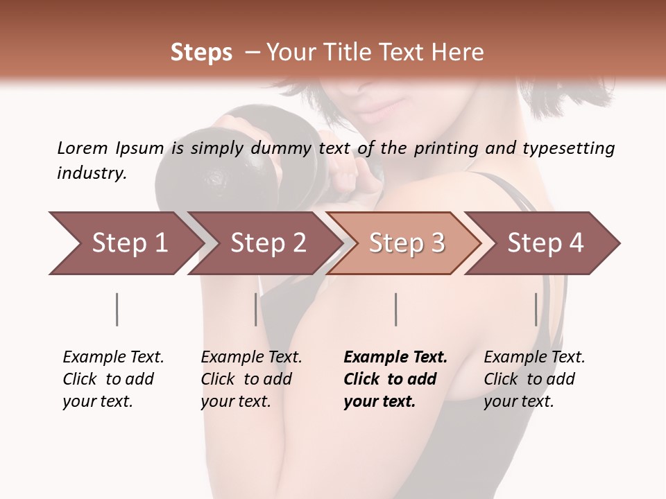Diet Dumbell Slimming PowerPoint Template