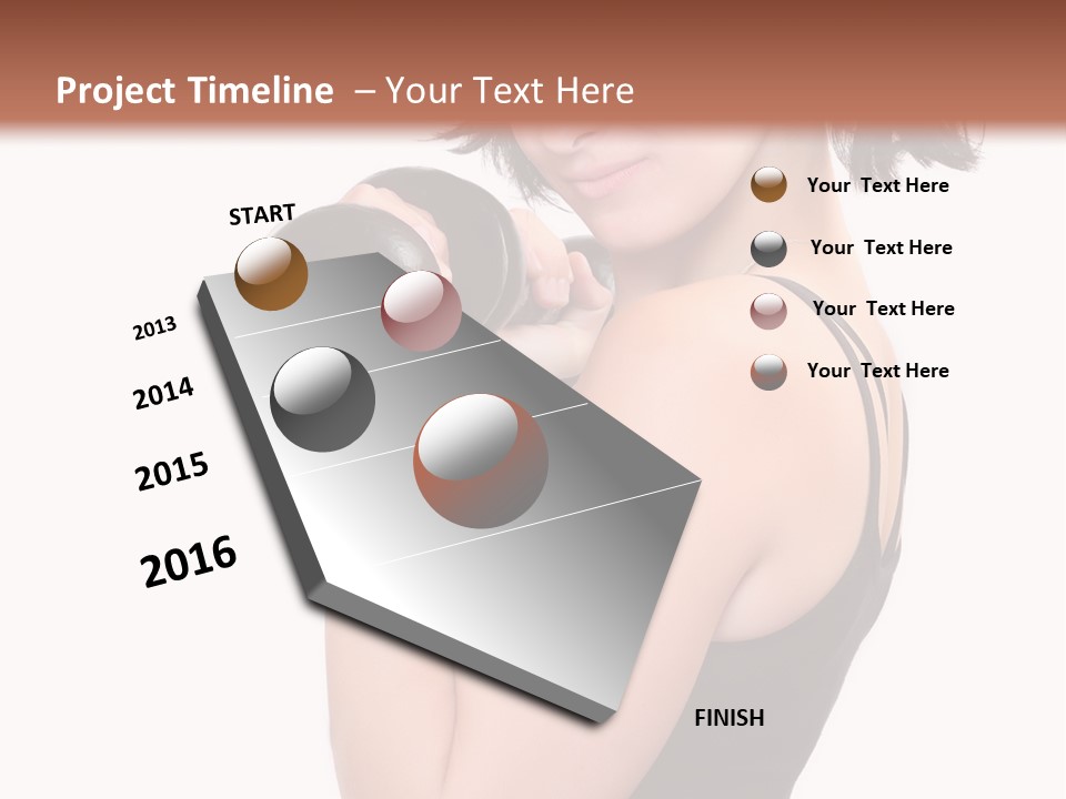 Diet Dumbell Slimming PowerPoint Template