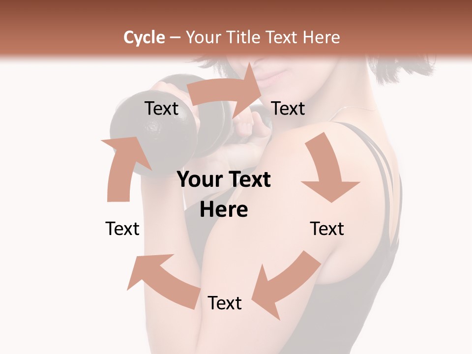 Diet Dumbell Slimming PowerPoint Template