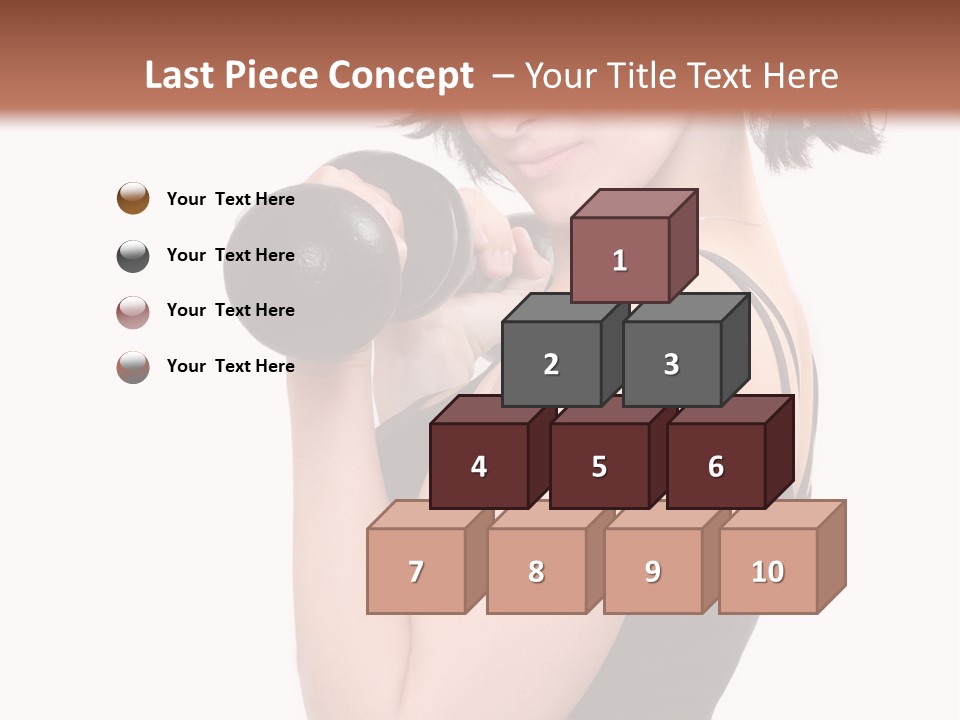 Diet Dumbell Slimming PowerPoint Template