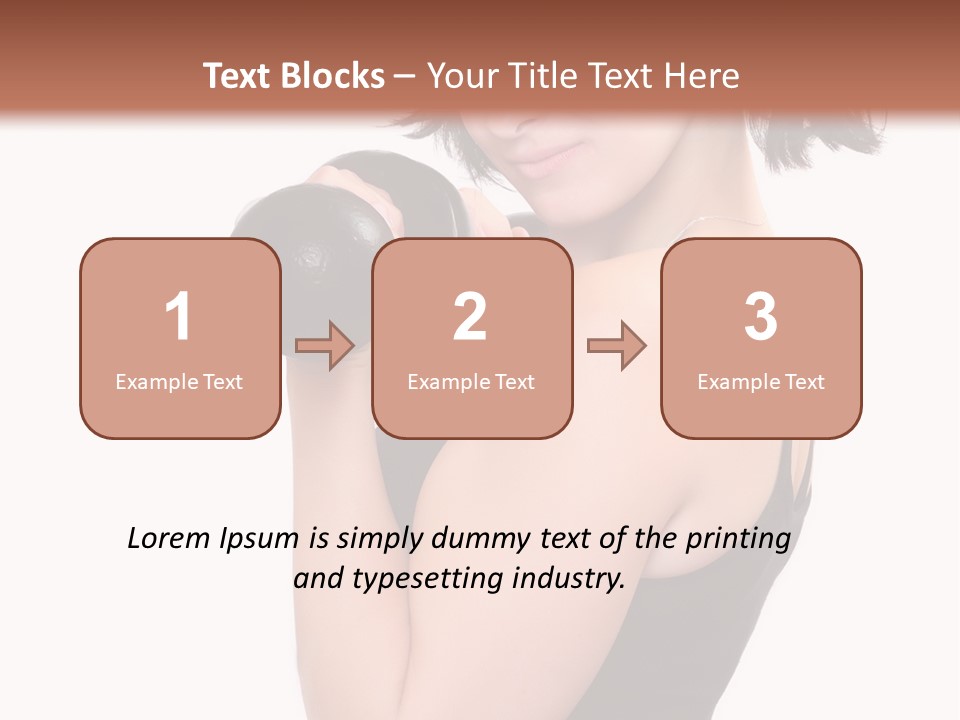 Diet Dumbell Slimming PowerPoint Template