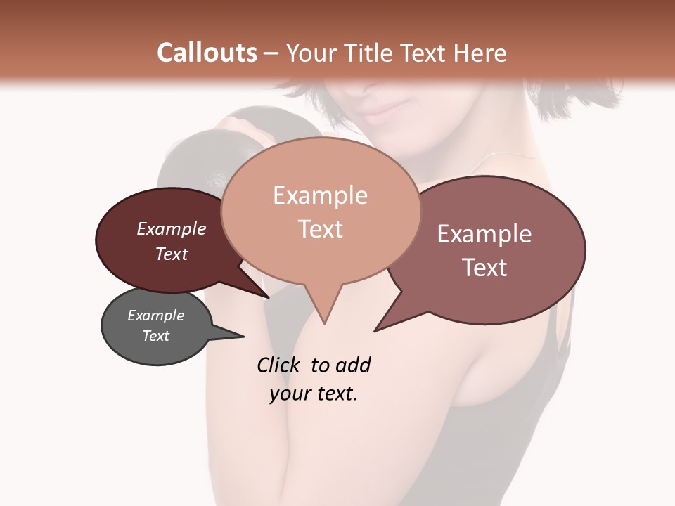 Diet Dumbell Slimming PowerPoint Template