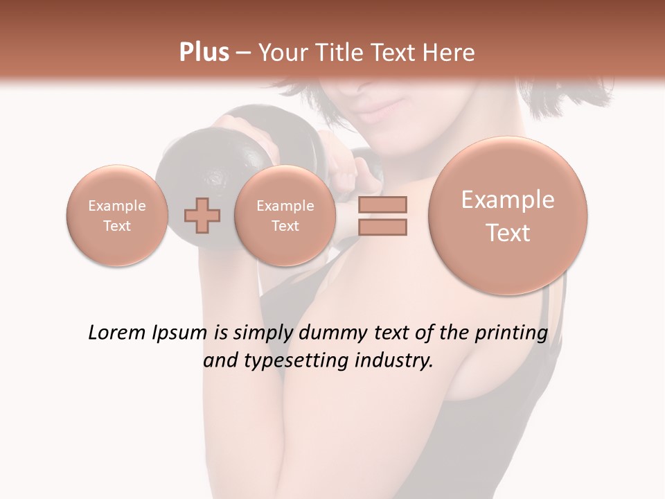 Diet Dumbell Slimming PowerPoint Template