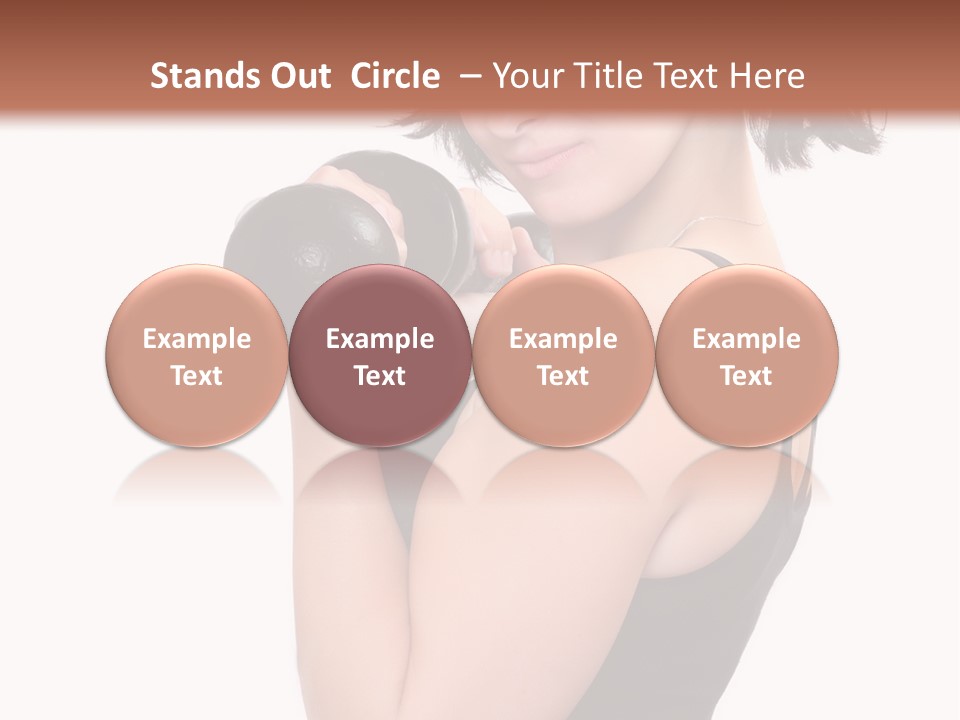 Diet Dumbell Slimming PowerPoint Template