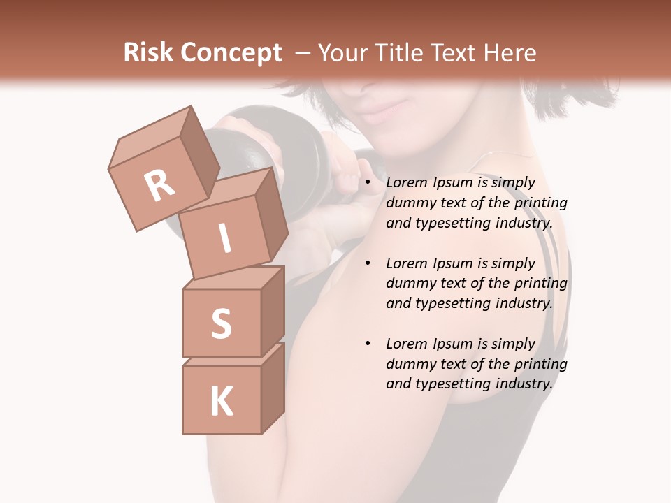 Diet Dumbell Slimming PowerPoint Template