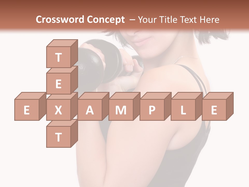 Diet Dumbell Slimming PowerPoint Template