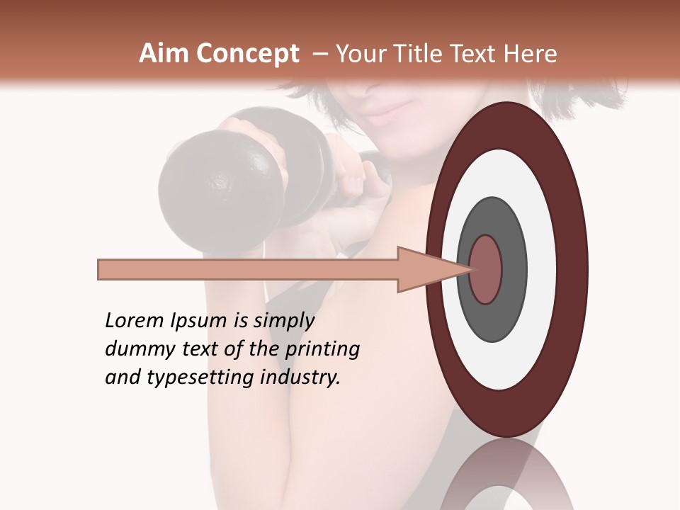 Diet Dumbell Slimming PowerPoint Template