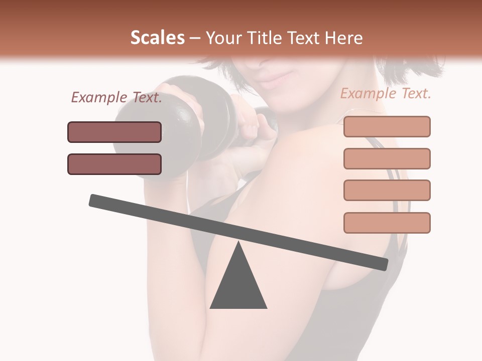 Diet Dumbell Slimming PowerPoint Template
