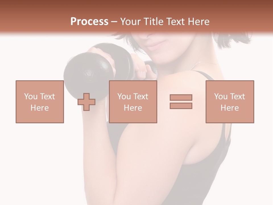 Diet Dumbell Slimming PowerPoint Template
