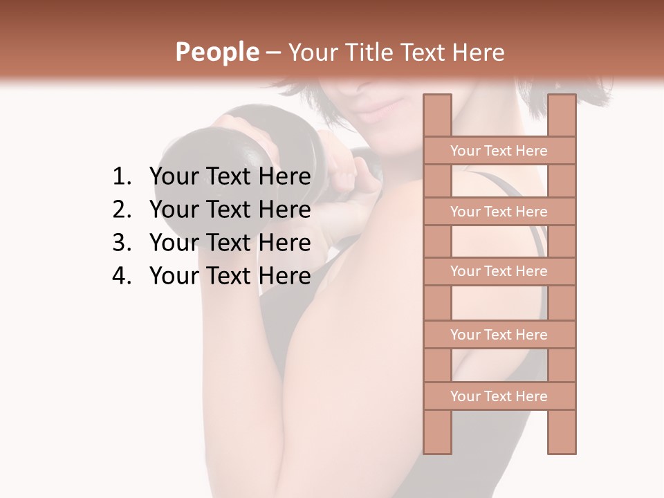 Diet Dumbell Slimming PowerPoint Template