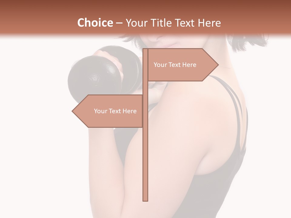 Diet Dumbell Slimming PowerPoint Template