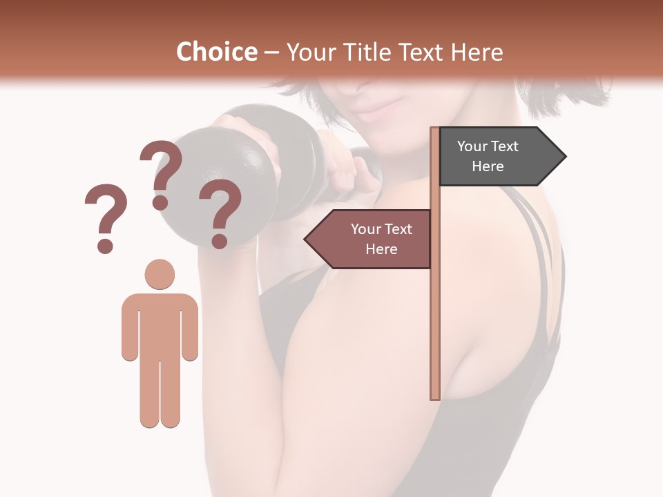 Diet Dumbell Slimming PowerPoint Template