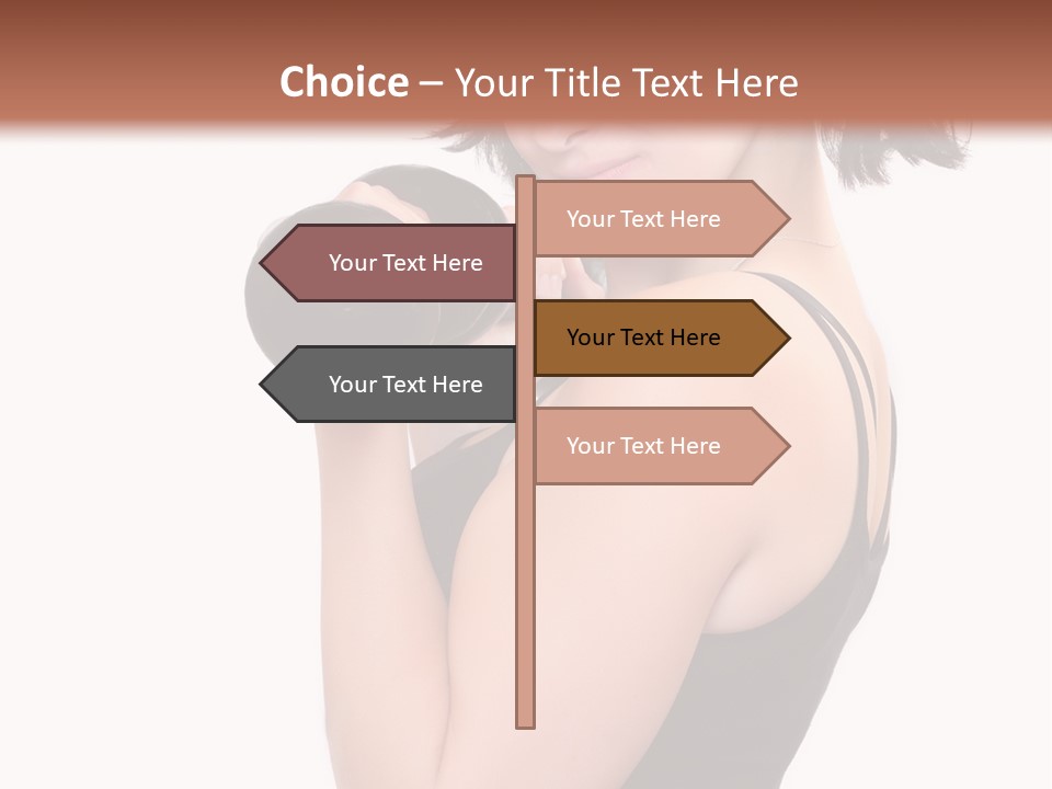 Diet Dumbell Slimming PowerPoint Template