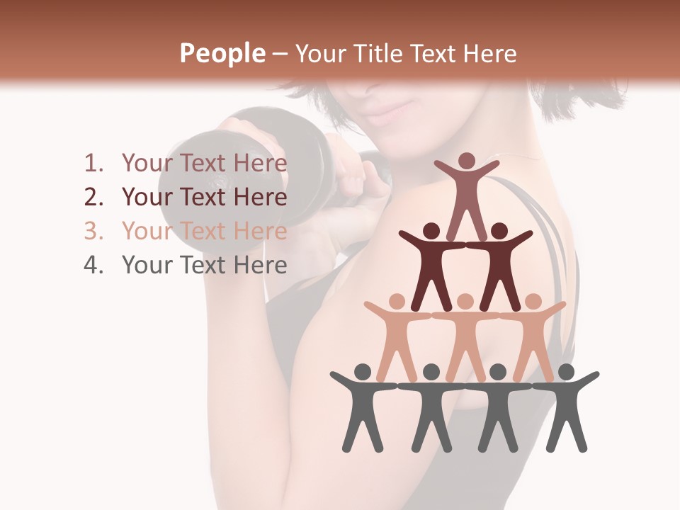 Diet Dumbell Slimming PowerPoint Template