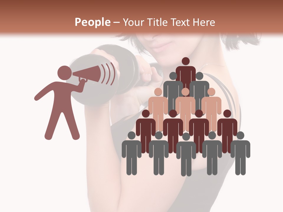 Diet Dumbell Slimming PowerPoint Template