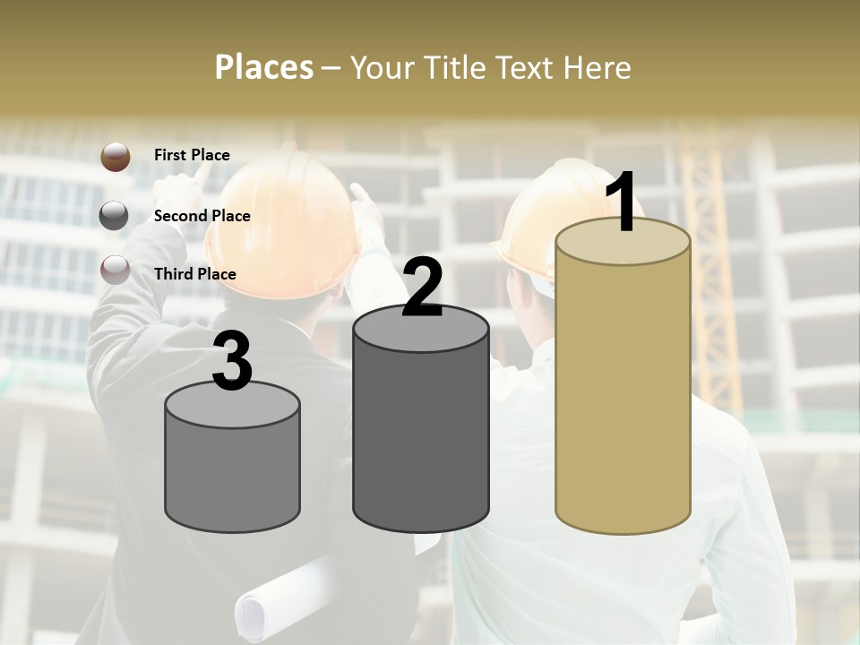 Colleague Businessman Rear PowerPoint Template