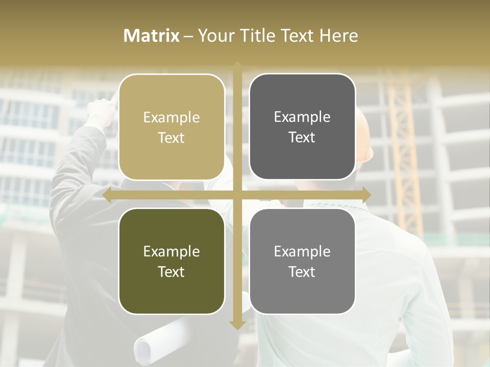 Colleague Businessman Rear PowerPoint Template