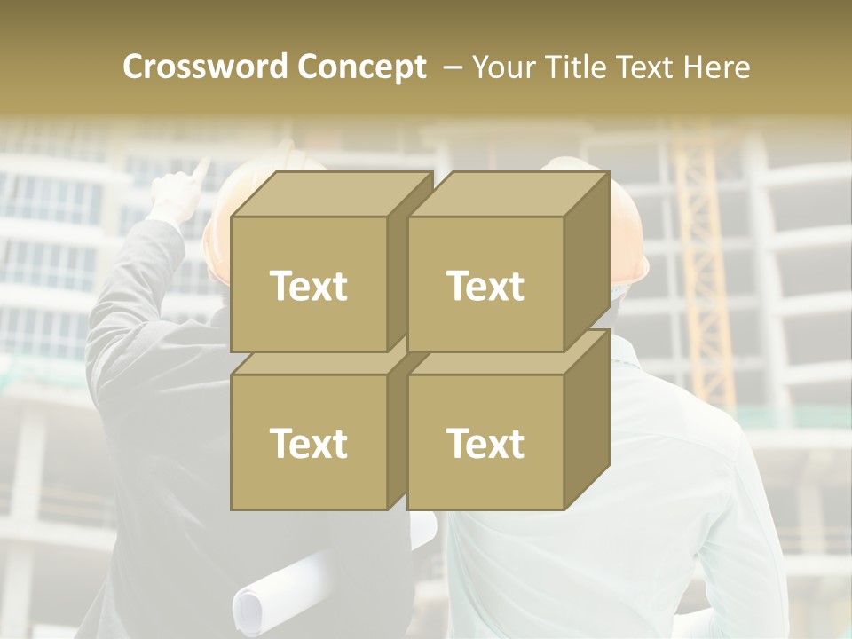 Colleague Businessman Rear PowerPoint Template