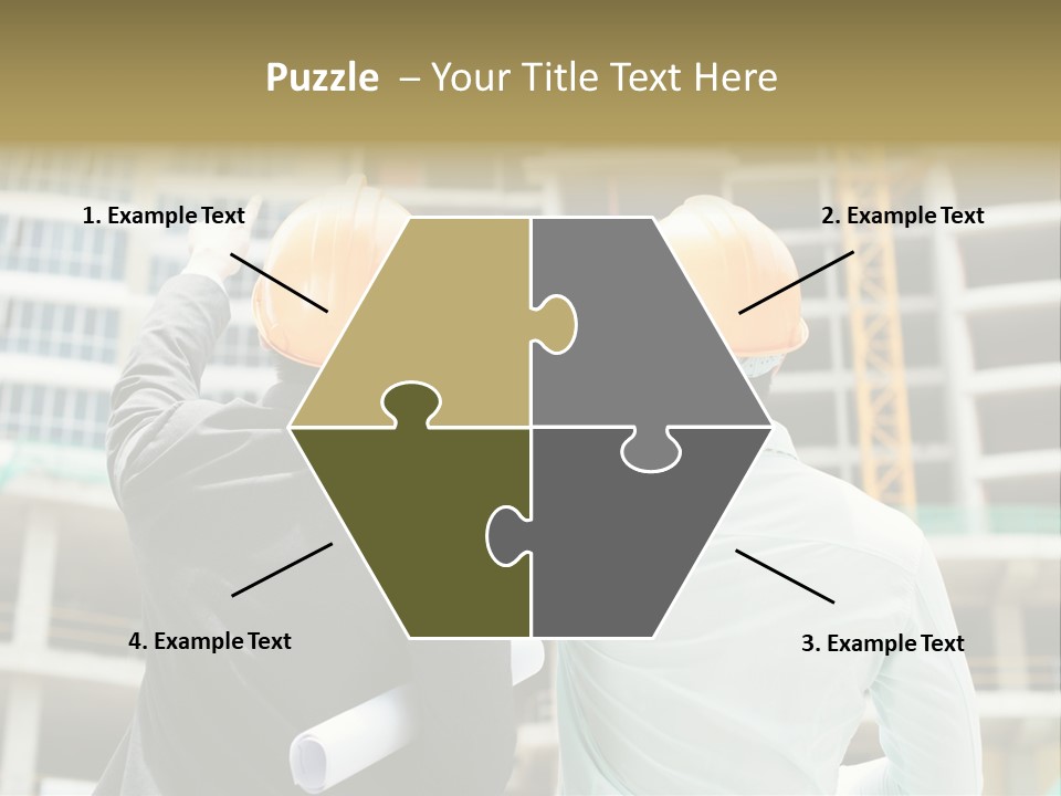 Colleague Businessman Rear PowerPoint Template