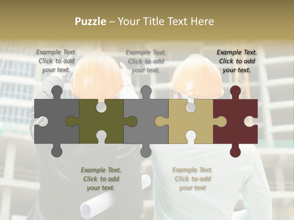 Colleague Businessman Rear PowerPoint Template