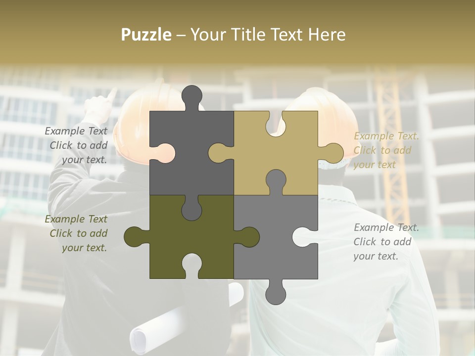 Colleague Businessman Rear PowerPoint Template