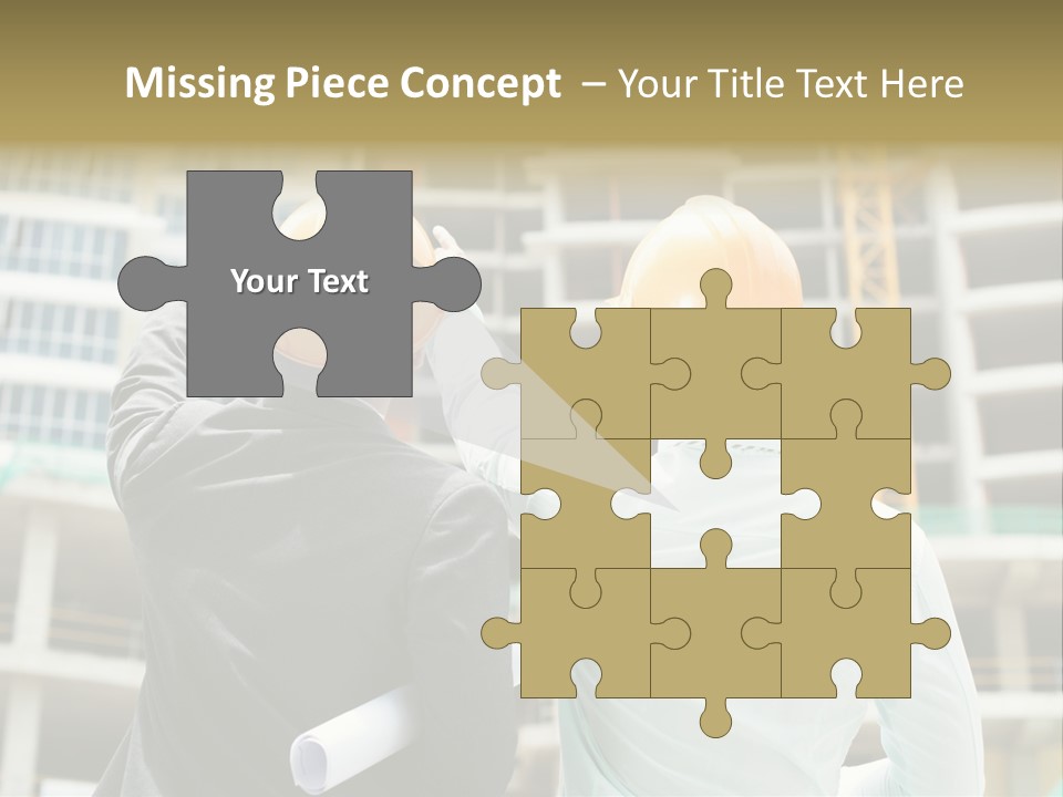 Colleague Businessman Rear PowerPoint Template