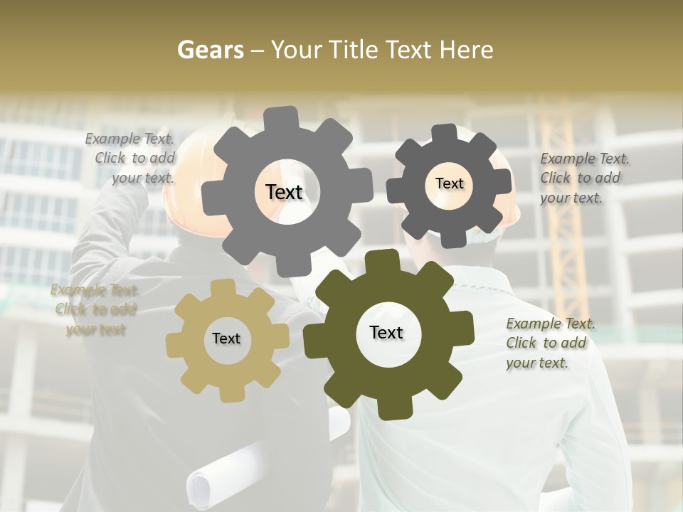 Colleague Businessman Rear PowerPoint Template