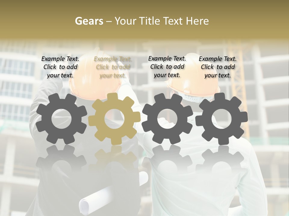 Colleague Businessman Rear PowerPoint Template