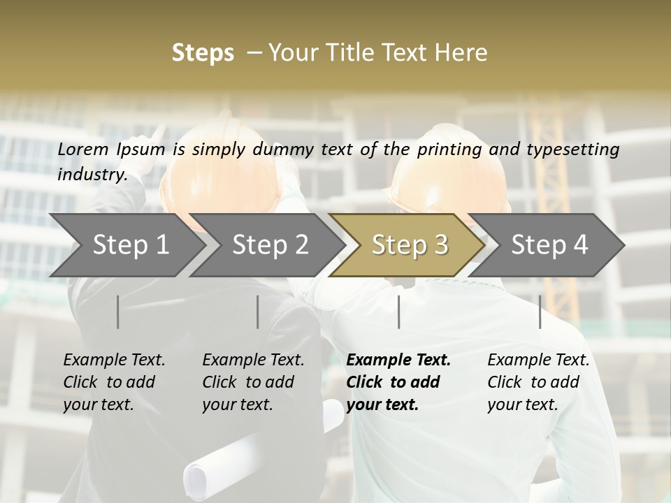 Colleague Businessman Rear PowerPoint Template