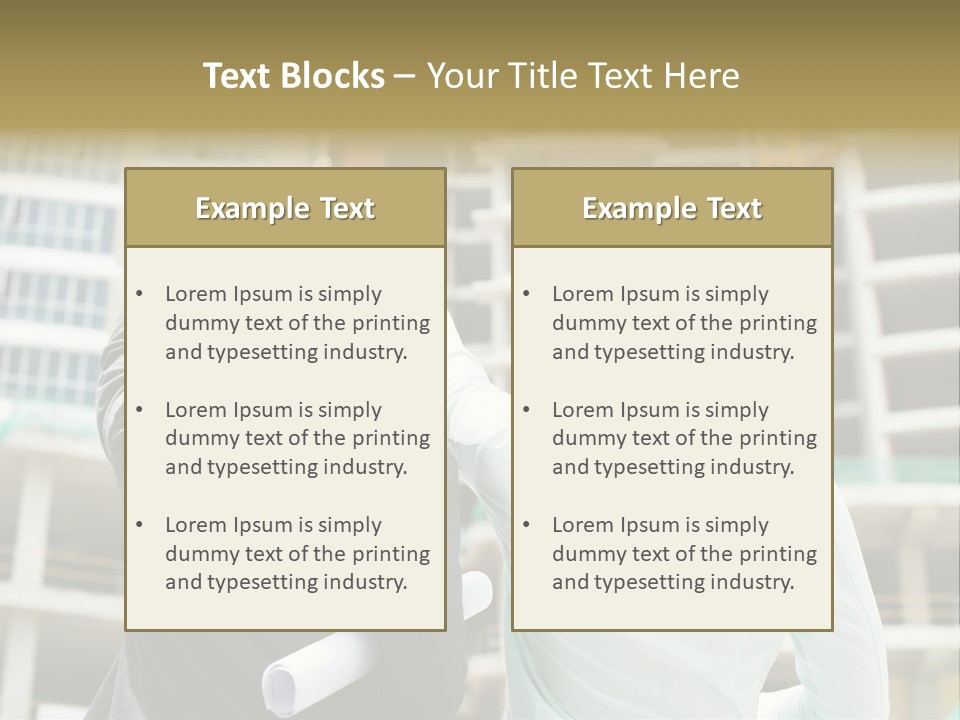 Colleague Businessman Rear PowerPoint Template