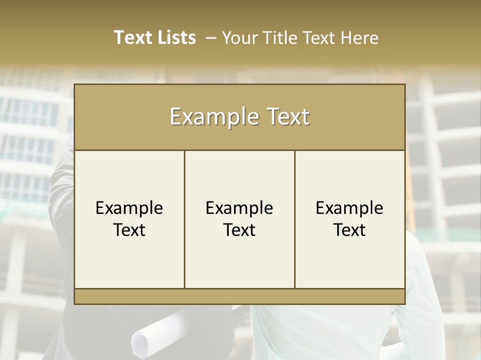 Colleague Businessman Rear PowerPoint Template