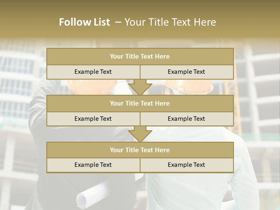 Colleague Businessman Rear PowerPoint Template