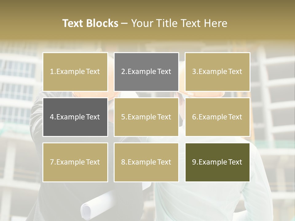 Colleague Businessman Rear PowerPoint Template