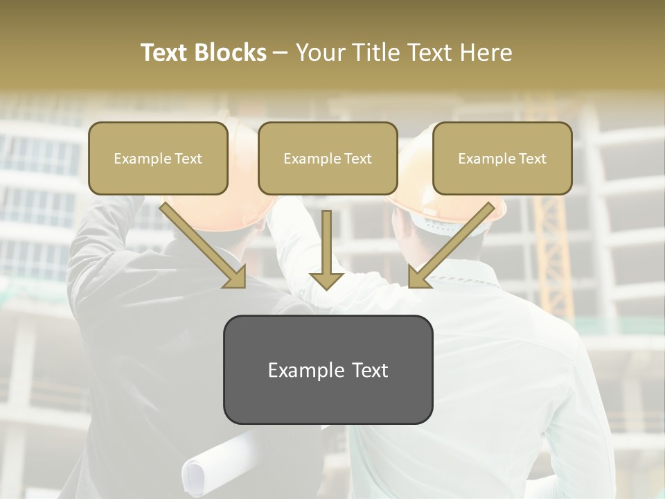 Colleague Businessman Rear PowerPoint Template