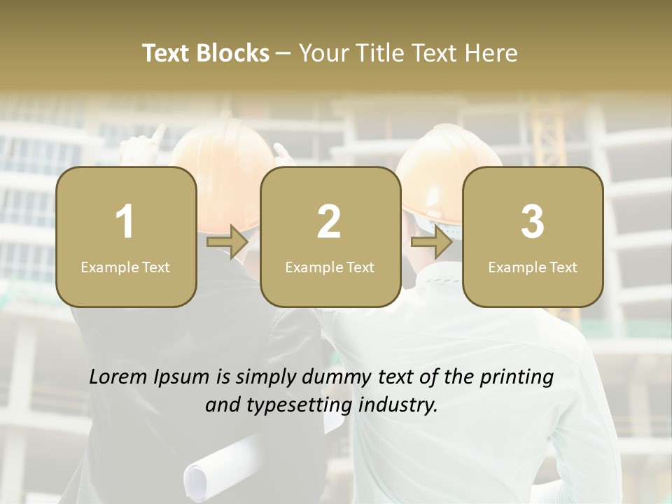 Colleague Businessman Rear PowerPoint Template