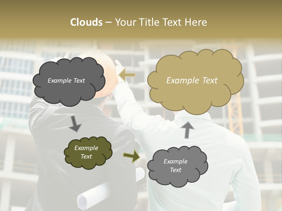 Colleague Businessman Rear PowerPoint Template