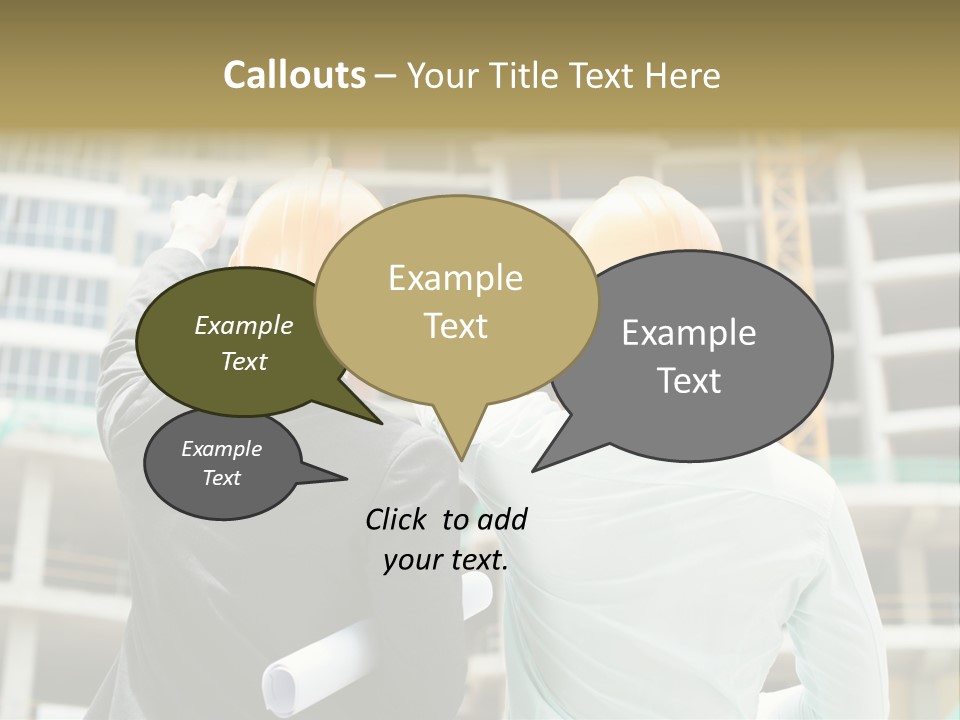 Colleague Businessman Rear PowerPoint Template