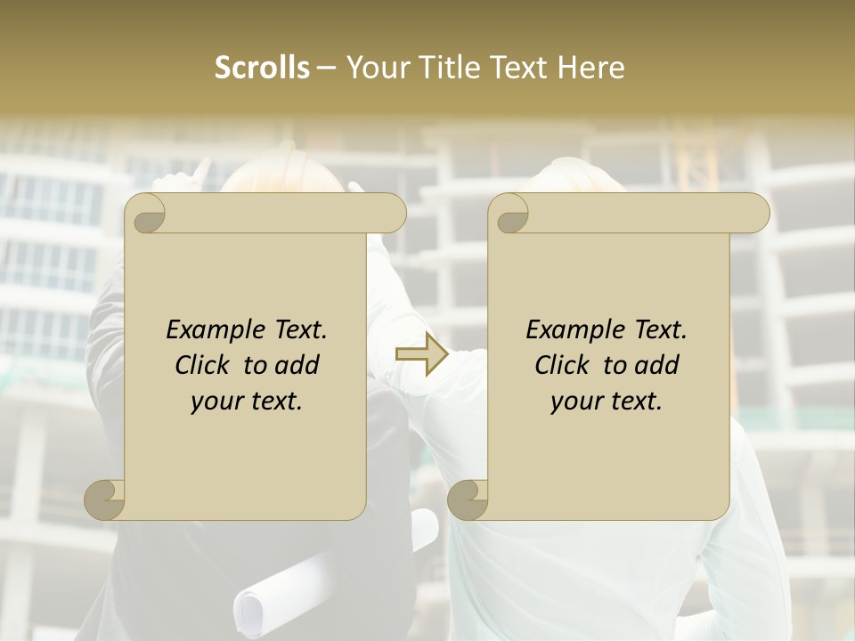 Colleague Businessman Rear PowerPoint Template