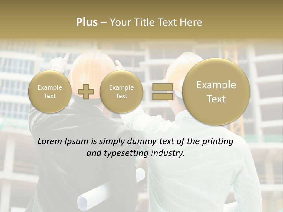 Colleague Businessman Rear PowerPoint Template