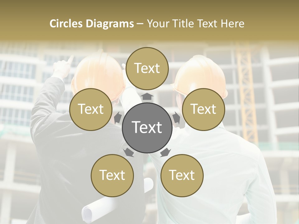 Colleague Businessman Rear PowerPoint Template