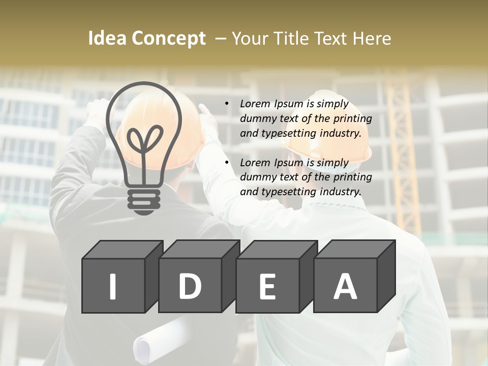 Colleague Businessman Rear PowerPoint Template