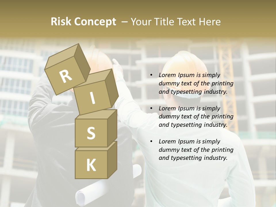 Colleague Businessman Rear PowerPoint Template