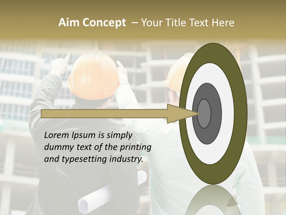 Colleague Businessman Rear PowerPoint Template